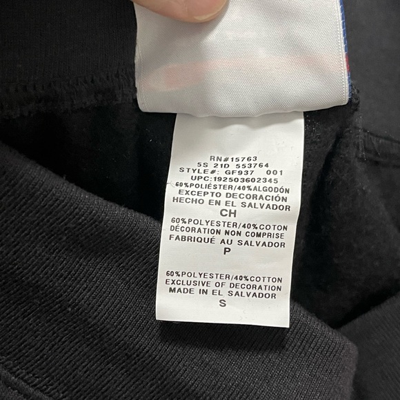 NWT Women’s Size Small Champion Drawstring Fleece Joggers With Logo Print Black - Picture 13 of 14